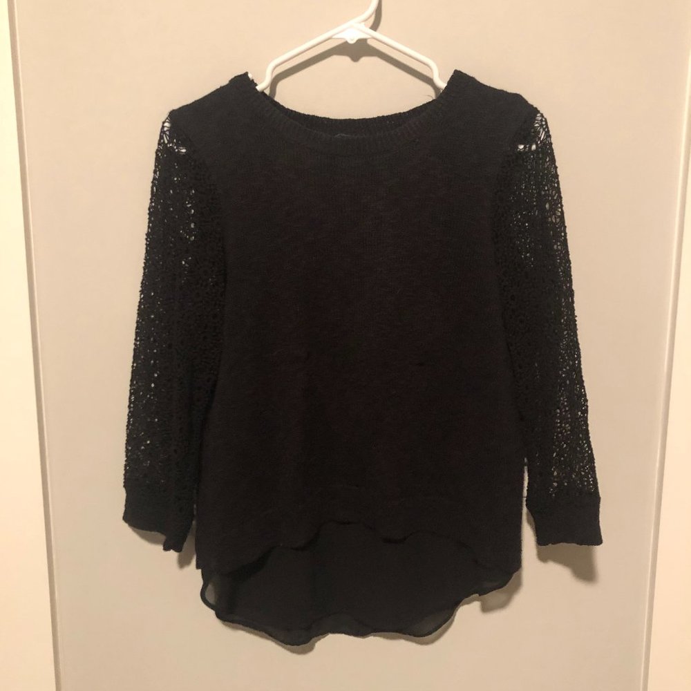 Lucky Brand Black Cinema Sweater